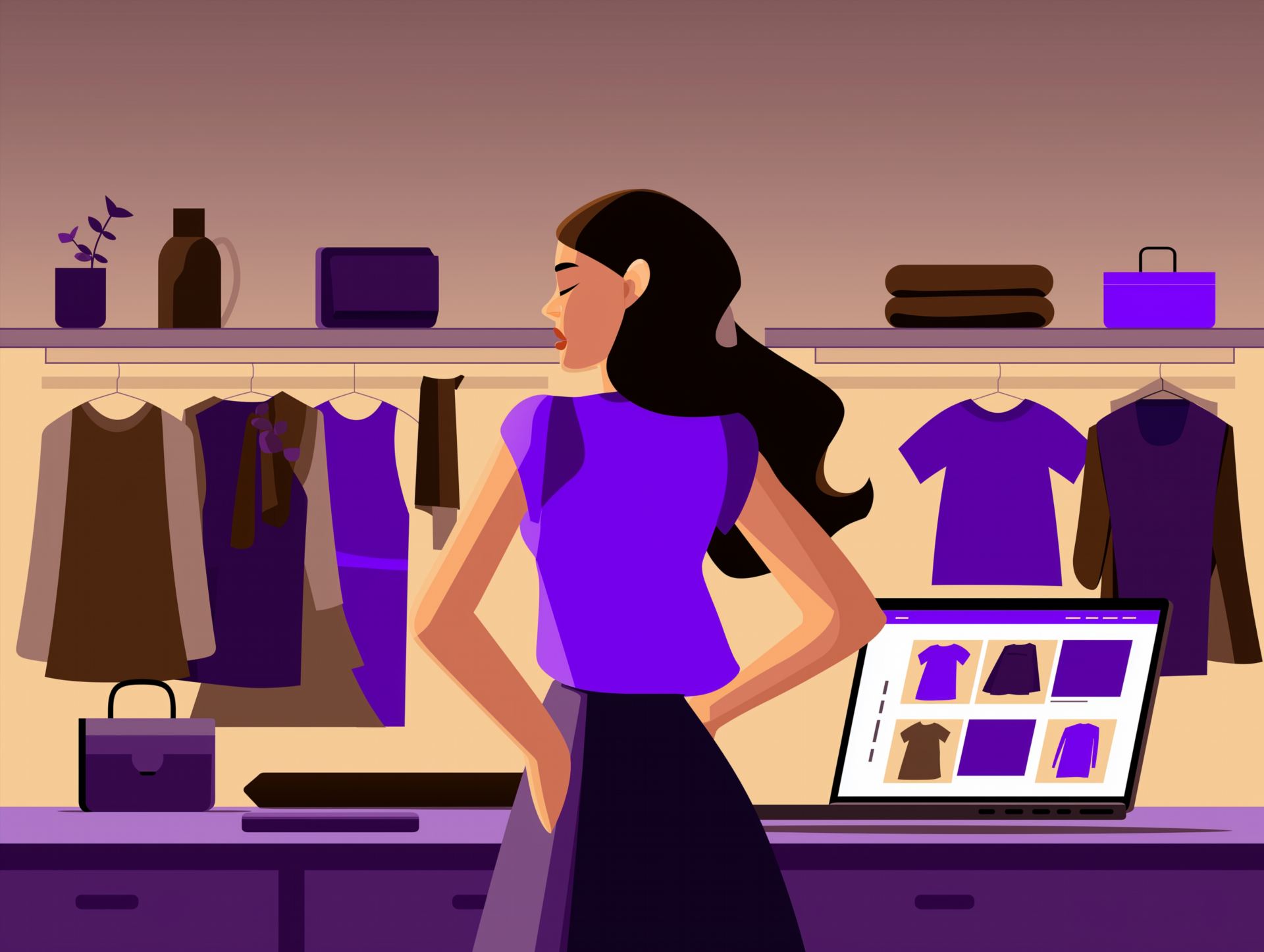 shopping experience concept